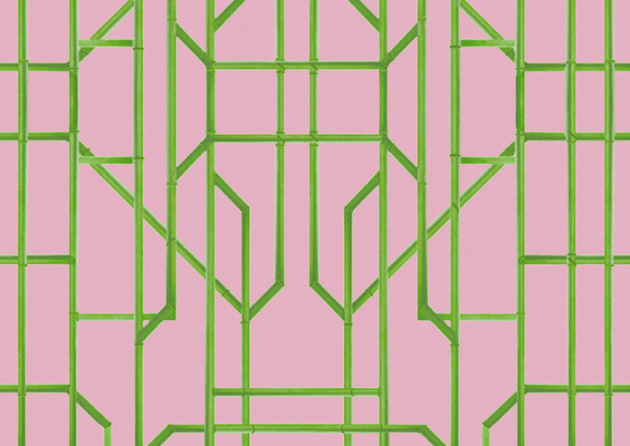 Bamboo Candy, Green Pink - Made To Measure Curtains - Image 9